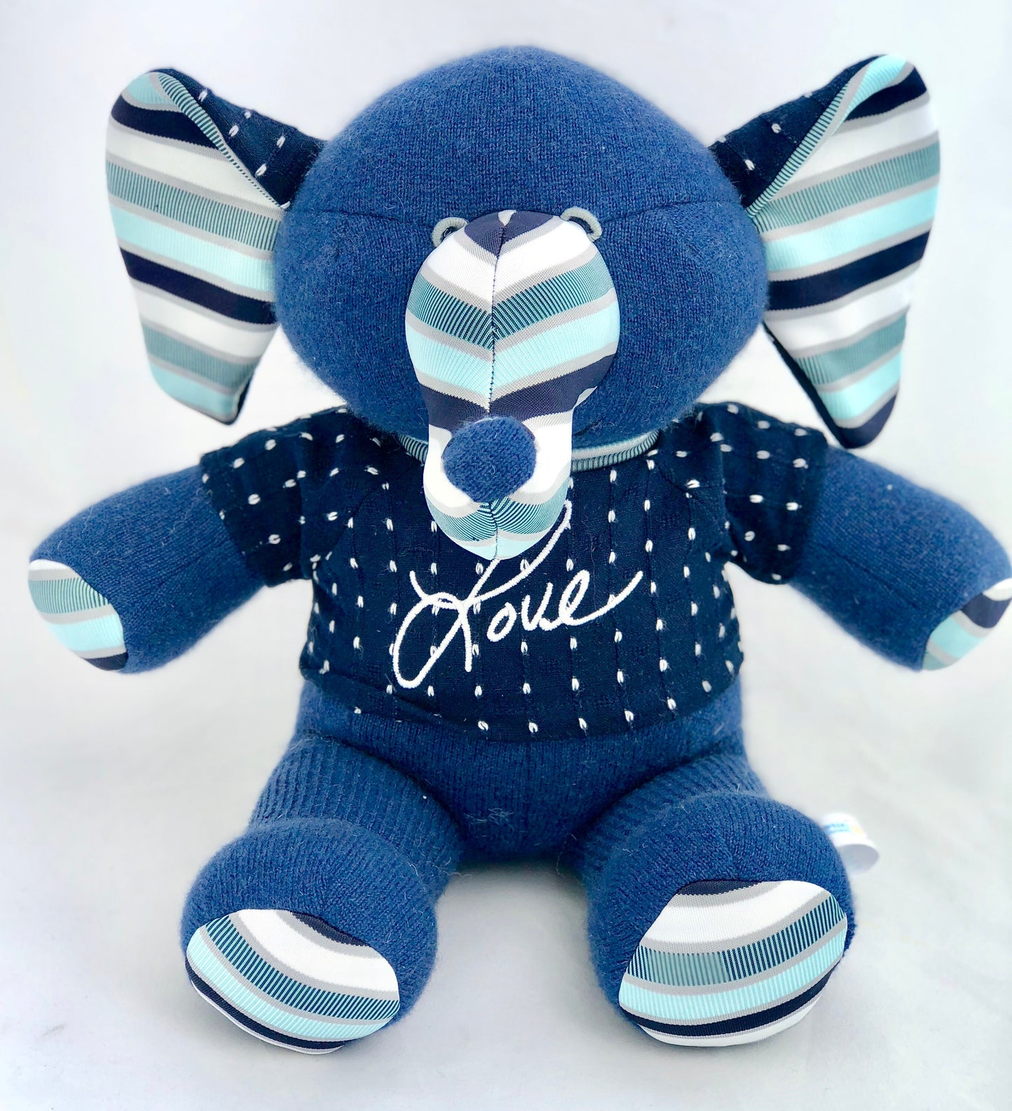 Memory Elephant | Custom Keepsake Plush from Baby Clothes