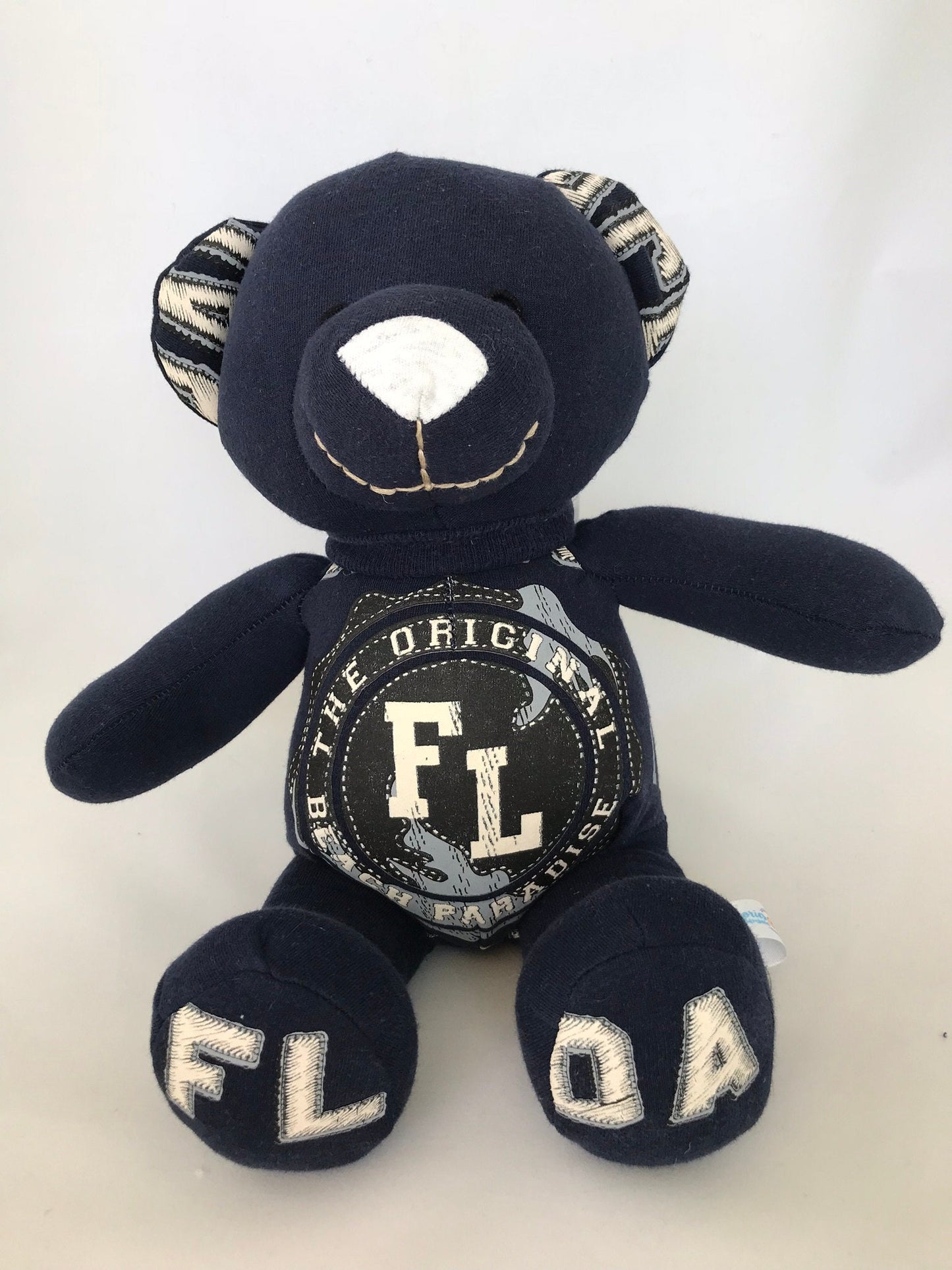 Huggable Memory Teddy Bear From Baby Clothes, Adult Clothing, Neck Ties or Blanket Custom Keepsake Bear
First Birthday Gift