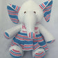Memory Elephant from Hospital Blanket – Personalized Baby Girl Keepsake