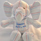 Memory Elephant from Hospital Blanket – Personalized Baby Boy Keepsake