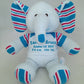 Memory Elephant from Hospital Blanket – Personalized Baby Boy Keepsake