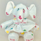 Memory Elephant from Hospital Blanket – Personalized Baby Girl Keepsake