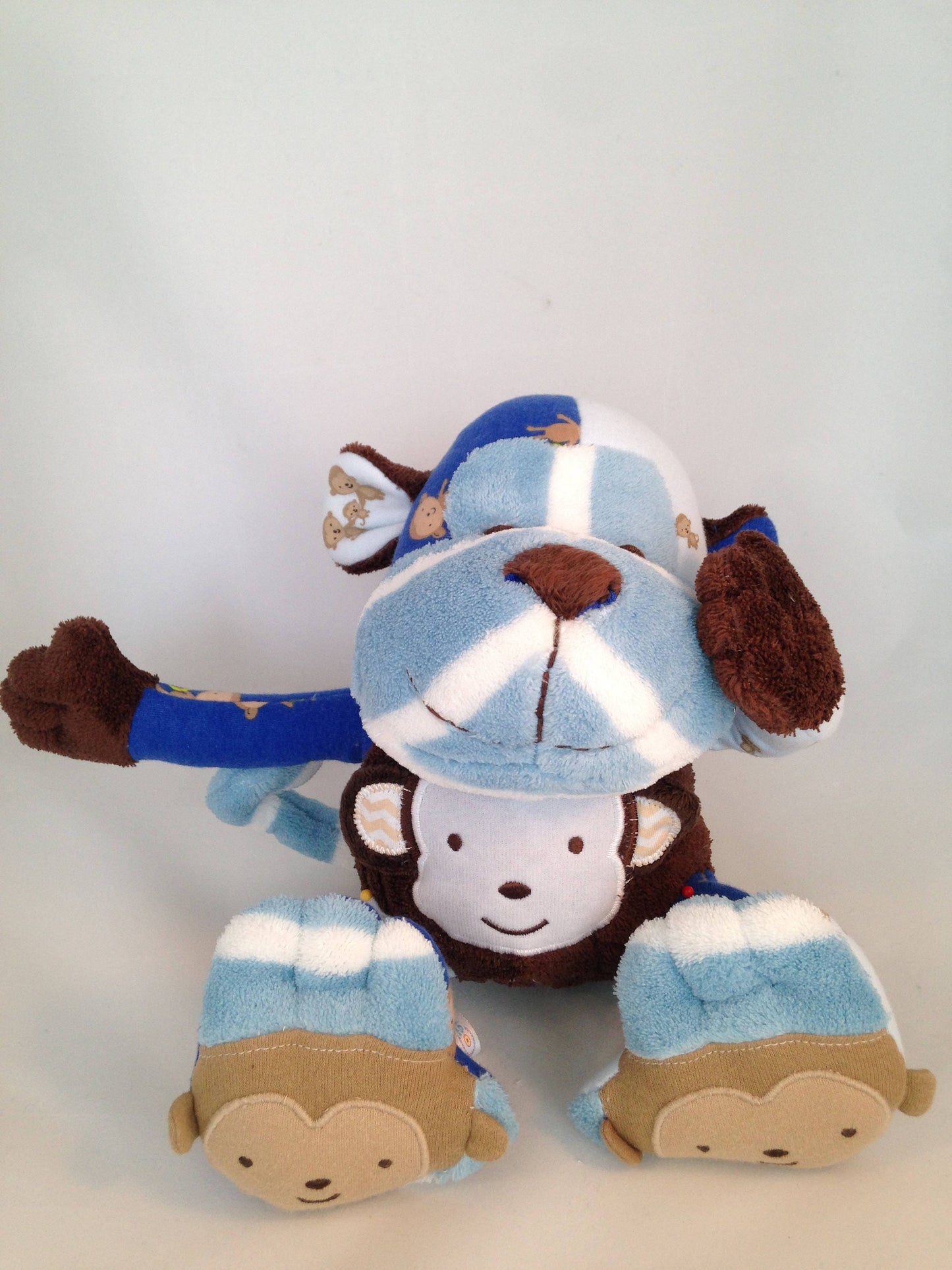 Keepsake Stuffed Monkey made out of your favorite baby or adult outfits or clothes