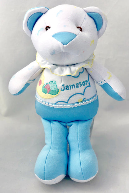 Custom Keepsake Baby Bear: Personalized Plush Made from Cherished Baby or Adult Clothing