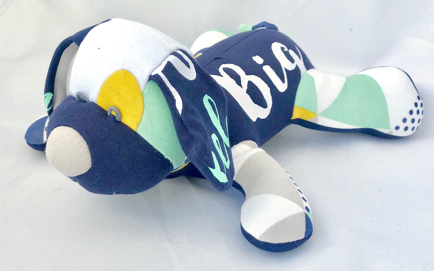 Stuffed Dog made out of your favorite baby or adult clothes