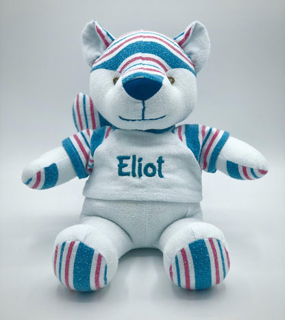 Stuffed Fox made out you baby's newborn hospital blanket