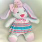 Memory Bunny from Hospital Blanket – Personalized Baby Girl Keepsake
