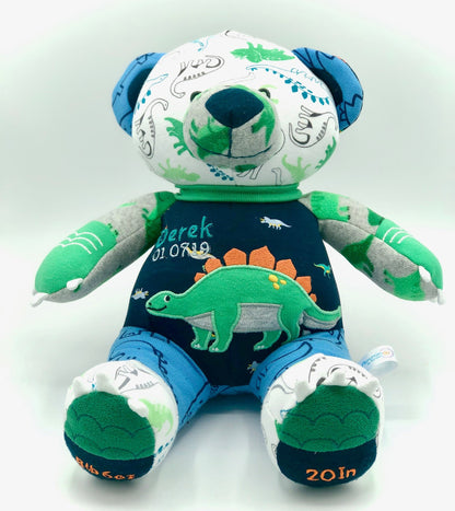 Personalized Memory Bear | Custom Plush Keepsake from Loved One's or Baby's Clothes