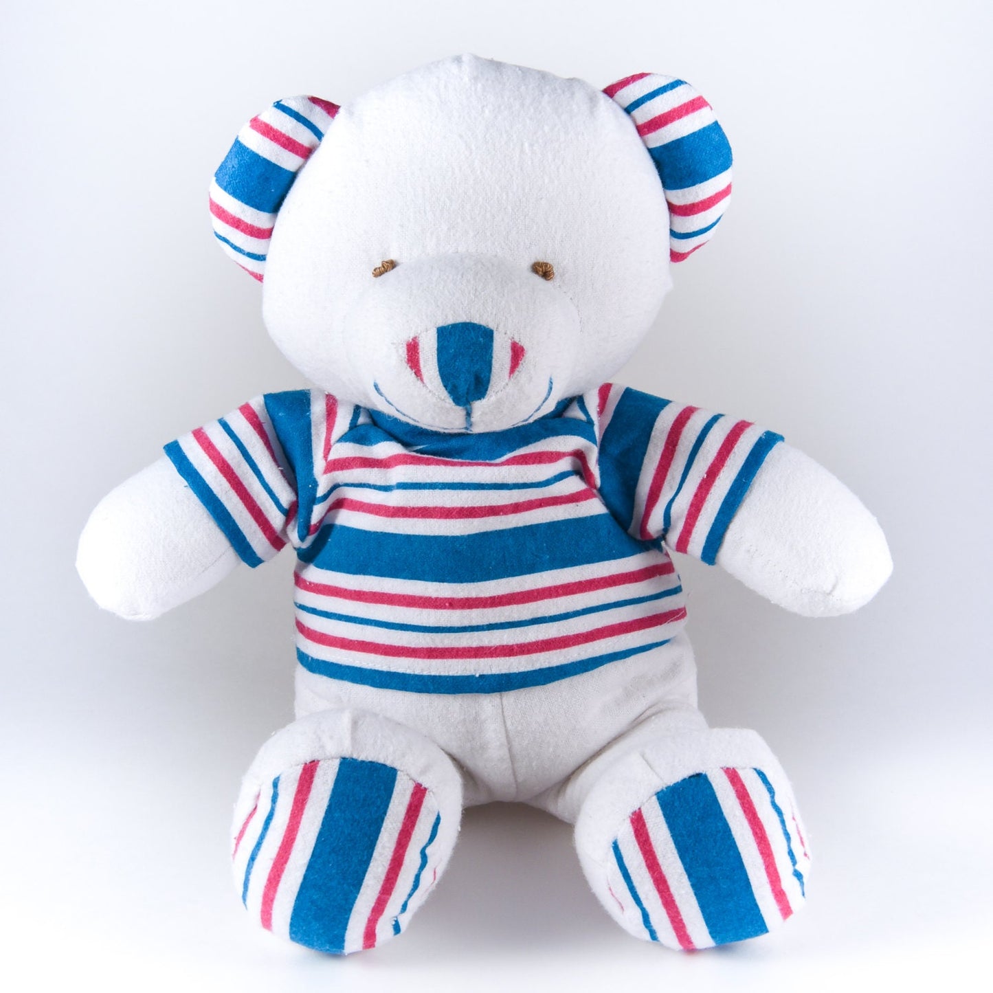 Stuffed Memory boy Bear made out of your baby's newborn receiving hospital blanket